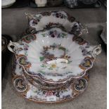 Bells Japan pattern platter matching plates and tazzas Condition Report:Not available for this lot.