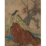 ELYSE ASHE LORD Japanese figure, coloured etching, 40 x 31cm and five others (6) Condition Report: