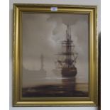 A framed oil on canvas signed Tom Gower Condition Report:Available upon request