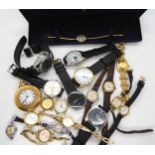A Bulova Accutron, a Marvin Revue in original box and other fashion watches Condition Report:Not