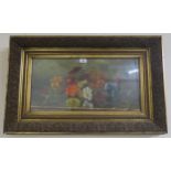 A gilt framed oil on canvas depicting flowers signed M.G. Shirras 1894 Condition Report:Available