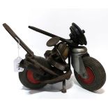 WILLEM CERNEUS (DUTCH b.1932) MOTO RED WHEELS Metal, 32cm (length) Condition Report:Available upon