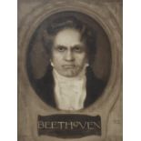 AFTER FRANZ VON STUCK Beethoven, print, 37 x 28cm Condition Report:Available upon request