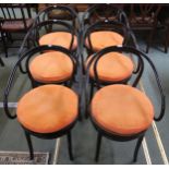 A lot of six 20th century bentwood cafe chairs with bergere seats (6) Condition Report:Available