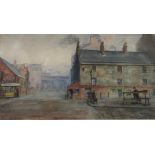 WILLIAM MUSTART LOCKHART Provands Lordship, Glasgow, signed, watercolour, 25 x 43cm Condition