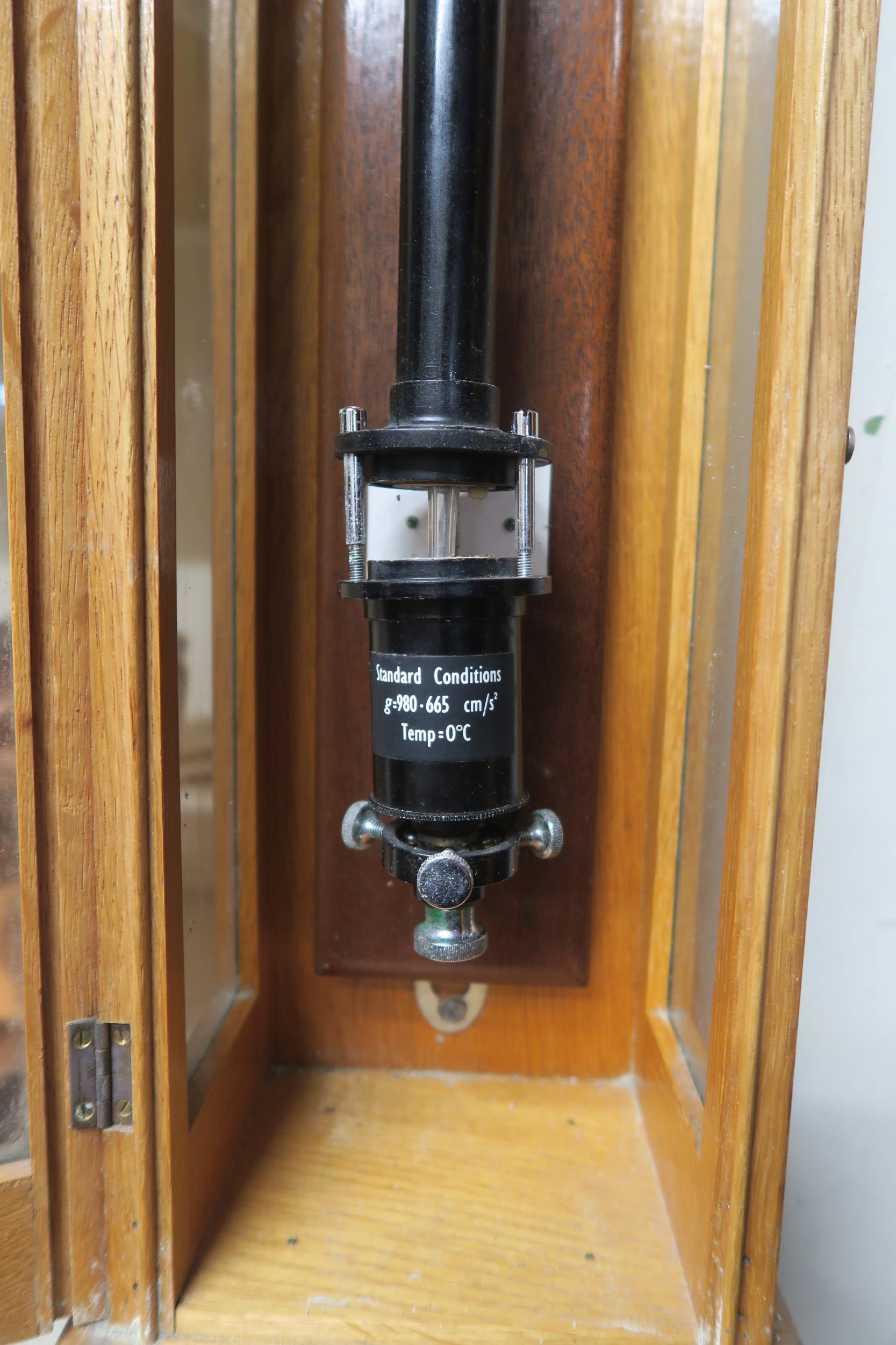 A 20th century cased Philip Harris Ltd barometer, 122cm high Condition Report:Available upon - Image 4 of 5