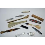 A collection of various pocket knives etc  Condition Report:Available upon request