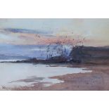 JAMES MACMASTER R.S.W, R.B.A When the Summer day is over, signed, watercolour, 12 x 17cm Condition