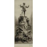 RICHARD GEORGE MATHEWS Peter Pan, signed, etching, 37 x 15cm Condition Report:Available upon