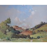 ALBERT GORDON THOMAS R.S.W Landscape, signed, oil on board, 48 x 61cm and another (2) Condition