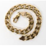 A 9ct gold curb chain bracelet, length 22cm, weight 27.1gms Condition Report:Available upon request