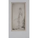 SIR WILLIAM RUSSELL FLINT R.A, R.O.I Ceres Hand maiden, signed, etching, 20 x 10cm Condition