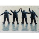 ALEXANDER MILLAR (SCOTTISH b.1960) HELP  Giclee print, signed lower right, numbered (135/295), 35
