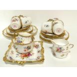 A Hammersley Lady Patricia pattern teaset and a further milk jug and sugar bowl Condition Report:
