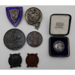 A National Rifle Association 1860 medal, two City of Edinburgh and Midlothian Rifle Association