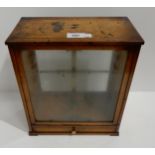 A set of glass cased laboratory scales Condition Report:Available upon request