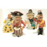 Four Shorter and Son D'Oyly Carte Opera jugs including Duchess of Plaza Toro, Major General,
