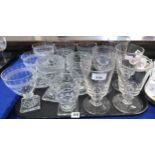 Assorted lemon squeezer base glasses, rummers etc Condition Report:Not available for this lot.