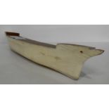 A wooden shipyard model of a ships hull no.716 by R.W. Hawthorn Leslie Co. Ltd for the British