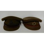 A Royal Artillery military officers hat and a Royal Engineers military officers hat Condition