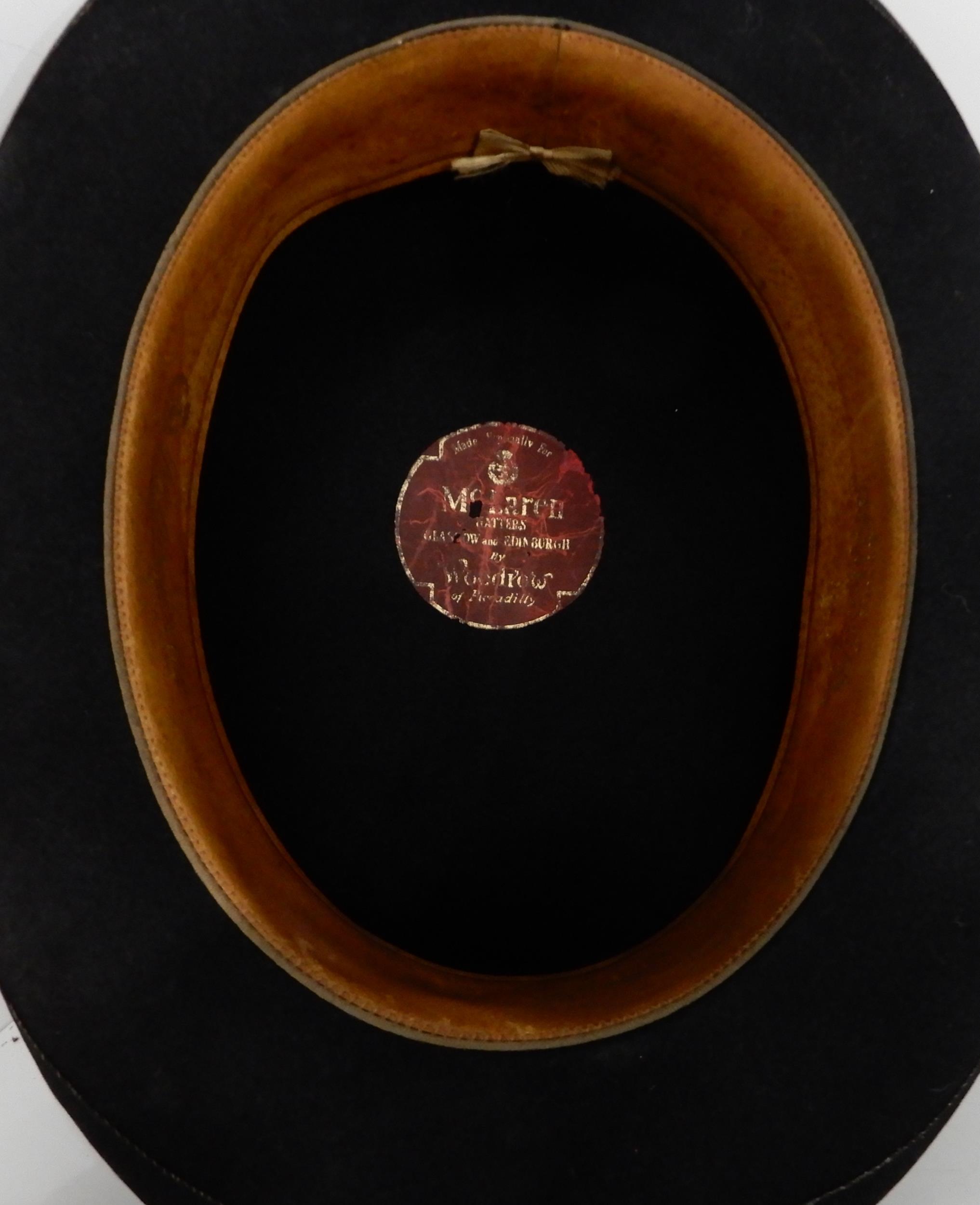 A Woodrow of Piccadilly black bowler hat and an umbrella with ebonised handle Condition Report: - Image 3 of 3