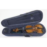 A German one piece back violin 30.5cm Condition Report:Available upon request