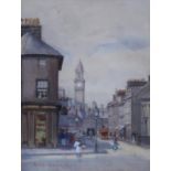 R COCHRANE R.S.W Street scene, signed, watercolour, 22 x 16.5cm Condition Report:Available upon