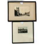 SEVEN VARIOUS ETCHINGS Comprising;Ranscombe, Houston, McArdle,Toqwers, Short  Condition Report: