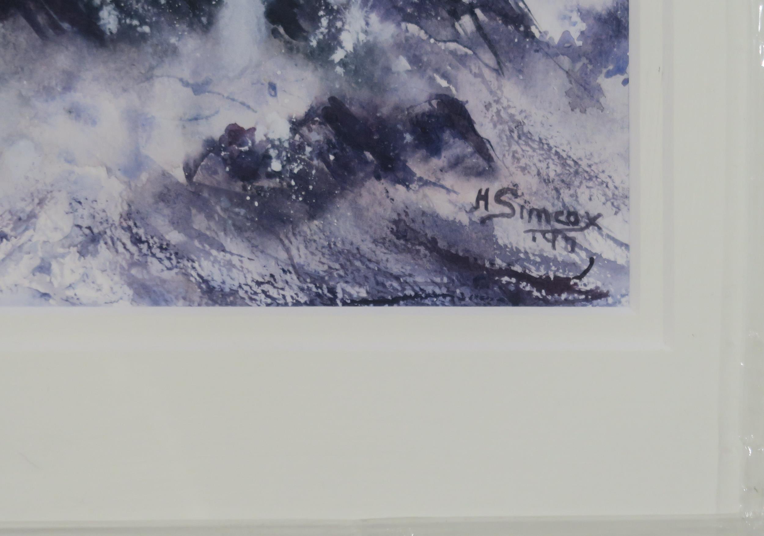 HELEN SIMCOX (SCOTTISH CONTEMPORARY) Watercolour and mixed media, signed lower right, dated, 25 x - Image 3 of 3