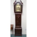 A Victorian mahogany and walnut cased James Hay, East St Inverness longcase clock with brass face