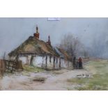 JAMES MACMASTER R.S.A The auld hoose, Church Street, Prestwick, signed, watercolour, 24 x 35cm and