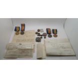 WW1 Military medals awarded to C.Z. 5106 William Lee L.S. with training documentation from the Royal