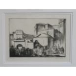 GOEFFREY WEDGWOOD Roma Festa, signed, etching, dated, (19)27, 16 x 22cm and another (2) Condition
