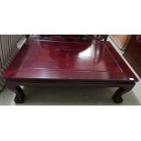 A modern Oriental style coffee table, 41cm high x 122cm wide x 81cm deep Condition Report: