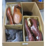 A pair of Nordra ladies leather soled brogues, a pair of Norton ladies leather soled brogues, fur