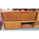 A lot of two mid 20th century teak G Plan sliding door cabinets (2) Condition Report:Available