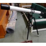 A Modern telescope on adjustable tripod base Condition Report:Available upon request