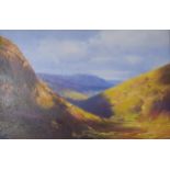 ROBERT SIMPSON Evening Light, Glencoe, signed, oil on board, 31 x 47cm  Condition Report:Available