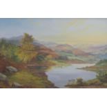 PRUDENCE TURNER Loch scene, signed, oil on canvas, 60 x 90cm Condition Report:Available upon