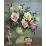 CYNTHIA MONTEFIORE Still life, signed, oil on canvas, 65 x 56cm Condition Report:Available upon