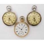 Two chromed pocket watches made for Wm. Younger & Co Ltd, Brewers of Edinburgh to celebrate The