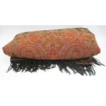 A black ground Paisley shawl with a Pashmina example Condition Report:Available upon request