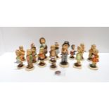 A collection of Hummel figures (17) Condition Report:Available upon request