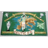A colourful vintage Celtic 1970 European Cup finalists, League Flag, Scottish Cup, League Cup,