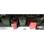 A lot of seven contemporary assorted stoneware garden planters (7) Condition Report:Available upon