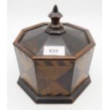 An octagonal marquetry box Condition Report:Available upon request