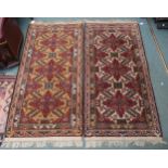 A lot of two assorted 20th century Azeri rugs (2) Condition Report:Available upon request
