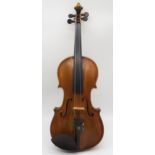 An Italian violin with label to the interior DEGANI GIULIO di EUGENIO premiato con gran diploma d?