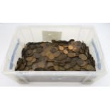 A quantity of copper pennies etc Condition Report:Available upon request