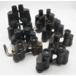 TEN VARIOUS BINOCULARS Comprising; Taylor-Hobson ,Ross, Kershaw, Watson (10) Condition Report: